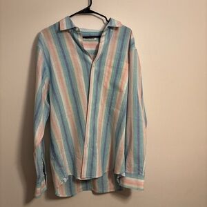 Tommy Bahama Pastel Striped Button Down Shirt